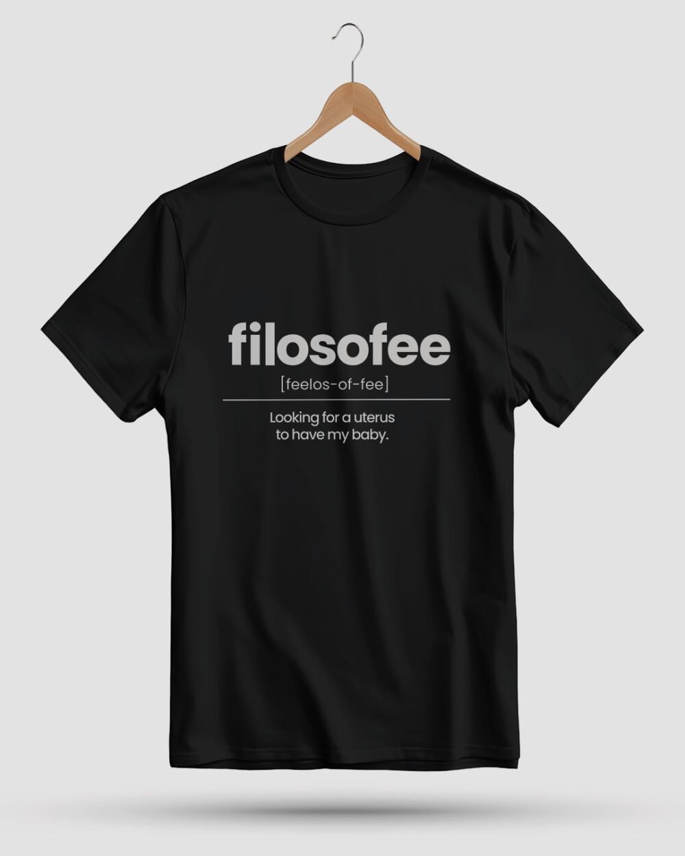 Filosofee "Looking for a Uterus" T-Shirt