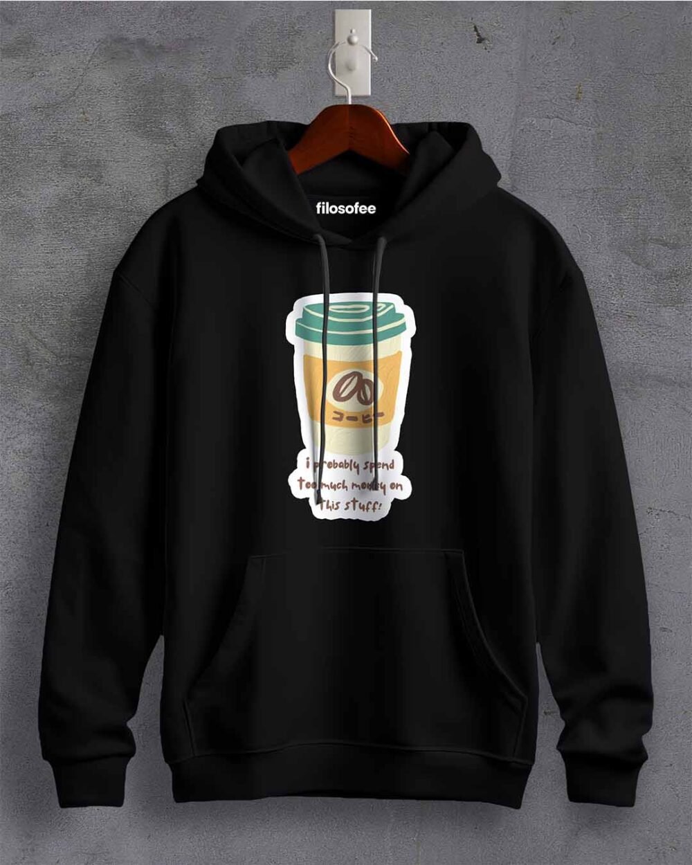 Filosofee "Coffee Addict" Graphic Hoodie